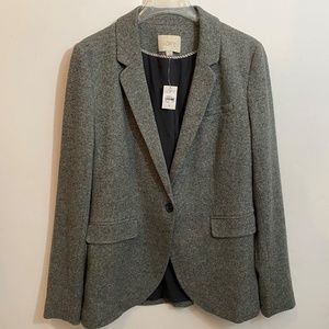 New Ann Taylor LOFT Blazer Suit Jacket Gray.